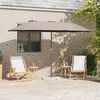 vidaXL Gartenparasol Taupe 370 x 197 x 239 cm