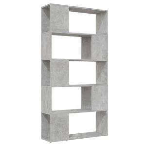 vidaXL B&uuml;cherregal Raumteiler Betongrau 80x24x155 cm Holzwerkstoff