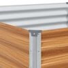 vidaXL Hochbeet Hellbraun 390 x 100 x 68 cm Verzinkter Stahl