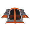 vidaXL Tipi-Familienzelt 8 Personen Grau und Orange Wasserdicht