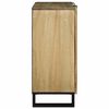 vidaXL Sideboard Braun 90 x 33 x 75 cm massives Mangoholz