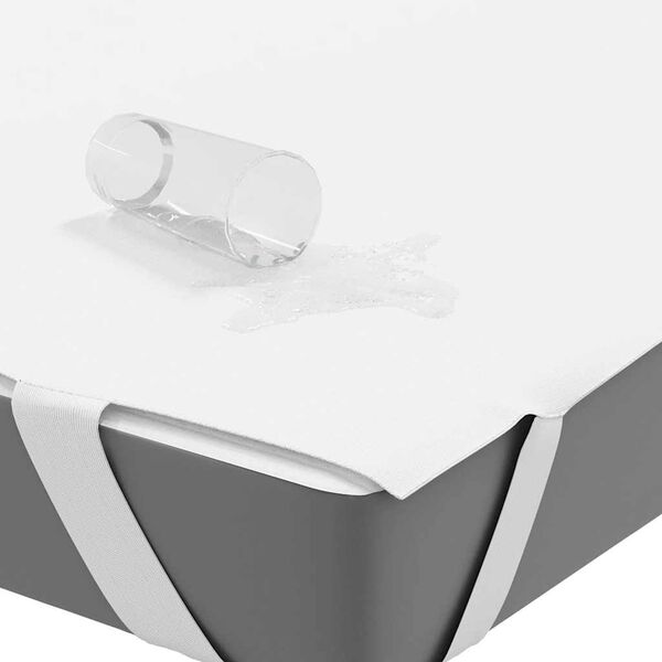 vidaXL Matratzenschoner Wei&szlig; 160x200 cm Wasserdicht