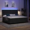 vidaXL Boxspringbett mit Matratze Schwarz 200 x 200 cm Samt