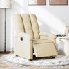 vidaXL Relaxsessel Elektrisch Creme Stoff