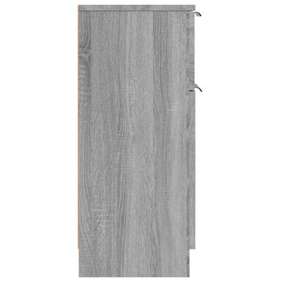 vidaXL Sideboards 2 Stk. Grau Sonoma 30x30x70 cm Holzwerkstoff