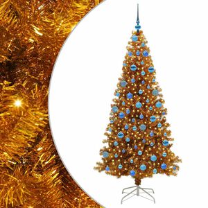 vidaXL Weihnachtsbaum Gold 180 cm PET