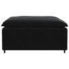 vidaXL Modulares Sofa Fu&szlig;hocker-Modul Schwarz 100x100x48 cm