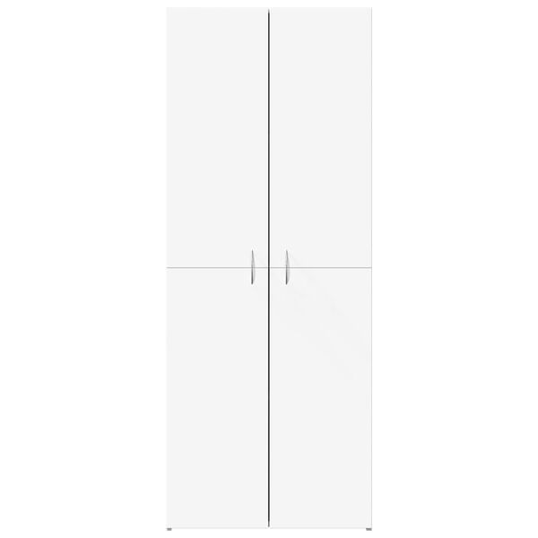 vidaXL Aktenschrank Wei&szlig; 60x32x153 cm Holzwerkstoff