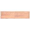 vidaXL Tischplatte Hellbraun 200x50x(2-4)cm Massivholz Eiche Behandelt
