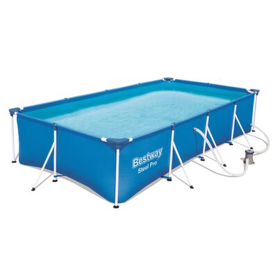 Bestway Steel Pro Swimmingpool Set Rechteckig 400x211x81 cm 56424