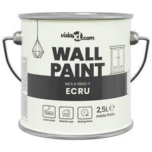vidaXL Wandfarbe Braun 2,5 L Wanddruck