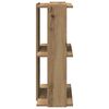 vidaXL Bücherregal 3 Böden Artisan-Eiche 60x30x80 cm Holzwerkstoff