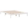 vidaXL Massivholzbett Extra Lang ohne Matratze Wei&szlig; 160x220 Kieferholz