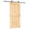vidaXL Schiebet&uuml;r 95 x 210 cm Massivkiefer (Unbehandelt)