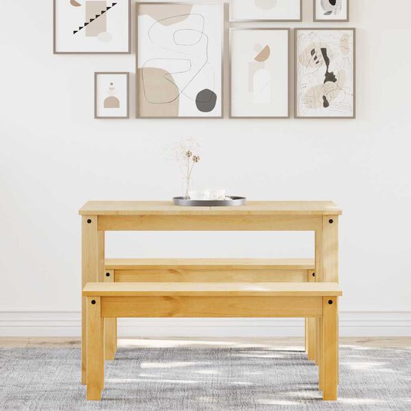 vidaXL 3-tlg. Essgruppe Panama Massivholz Kiefer