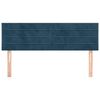 vidaXL Kopfteile Dunkelblau 144x5x78/88 cm Samt