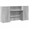 vidaXL Empfangstheke Grau Sonoma 200x50x103,5 cm Holzwerkstoff