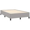 vidaXL Boxspringbett mit Matratze Hellgrau 120x190 cm Stoff