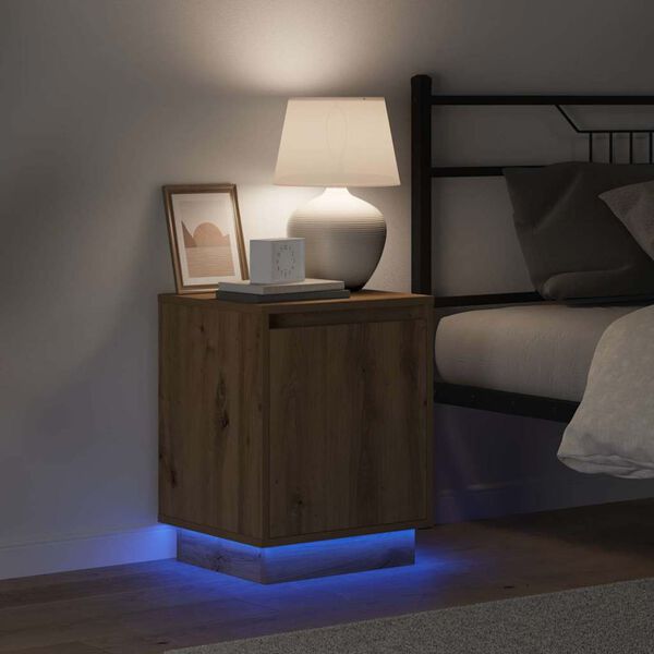 vidaXL Nachttisch Artisan-Eiche 39 x 34,5 x 50 cm Holzwerkstoff