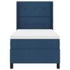 vidaXL Boxspringbett mit Matratze mit Kopfteil Blau 200 x 80 cm Stoff