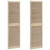 vidaXL Schrankt&uuml;r 2 pcs Natur 201 x 2,1 x 59,5 cm Massives Kiefernholz