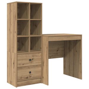 vidaXL Schreibtisch Artisan-Eiche 115,5 x 50 x 127 cm 2 Stk.