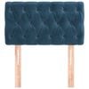 vidaXL Kopfteil Dunkelblau 80x7x78/88 cm Samt