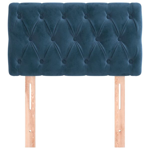 vidaXL Kopfteil Dunkelblau 80x7x78/88 cm Samt