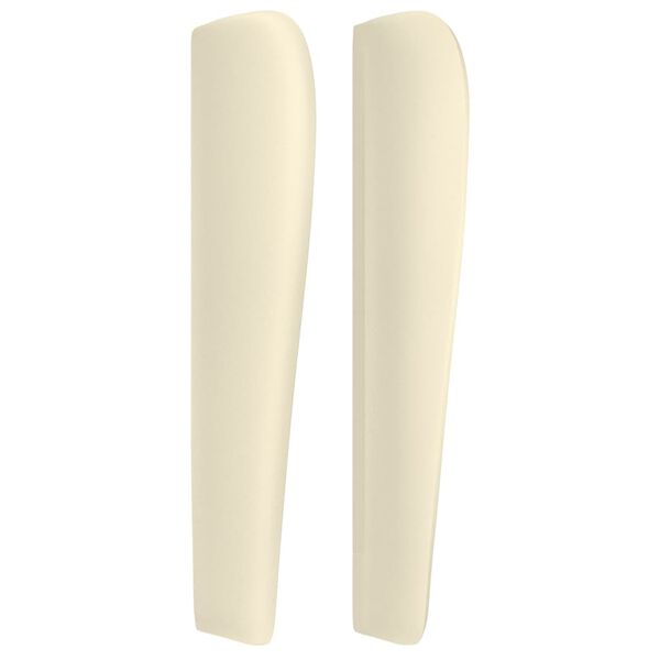 vidaXL Kopfteil mit Ohren Creme 183x23x118/128 cm Kunstleder