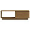 vidaXL TV-Schrank Honigbraun 110x30x33,5 cm Massivholz Kiefer