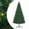 vidaXL Weihnachtsbaum mit dekorativen Lichterketten Gr&uuml;n 400 cm PVC