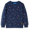 vidaXL Kinder-Sweatshirt Marineblau Melange 104