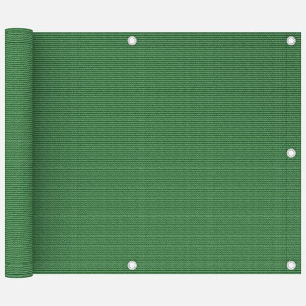 vidaXL Balkon-Sichtschutz Hellgrün 75x600 cm HDPE