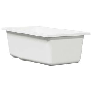 vidaXL K&uuml;chensp&uuml;le Wei&szlig; 21 x 44 x 14 cm Granit