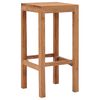 vidaXL Barhocker 2 Stk. Massivholz Teak