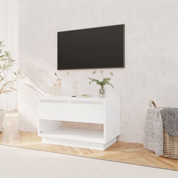vidaXL TV-Schrank Wei&szlig; 70x41x44 cm Holzwerkstoff
