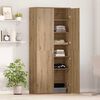vidaXL Highboard Eiche handwerklich 80 x 35 x 180 cm Holzwerkstoff