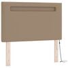 vidaXL Boxspringbett mit Matratze Cappuccino 120 x 190 cm Kunstleder