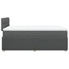 vidaXL Boxspringbett mit Matratze Dunkelgrau 120x200 cm Stoff