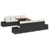 vidaXL Gartensofa-set 9 Stk. Schwarz Poly-Rattan