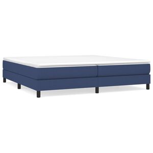 vidaXL Boxspringbettgestell Blau 200x200 cm Stoff
