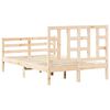 vidaXL Massivholzbett mit Kopfteil