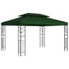 vidaXL Pavillon 3,97 x 2,96 x 2,68 m Gr&uuml;n Polyester und Stahl