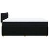 vidaXL Boxspringbett mit Matratze Schwarz 160x200 cm Stoff
