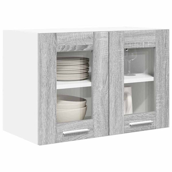 vidaXL H&auml;ngeschrank Graues Sonoma 60 x 31 x 40 cm Holzwerkstoff