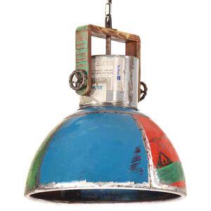 vidaXL H&auml;ngelampe Industrie-Stil 25 W Mehrfarbig Rund 40 cm E27