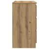 vidaXL Sideboard mit Schublade Artisan-Eiche 71x35x65 cm Holzwerkstoff