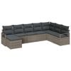 vidaXL Sofa Set 8 stk. Grau Poly-Rattan