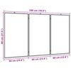vidaXL Magnetisches Whiteboard Klappbar 180x80x1,7 cm Aluminium