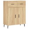 vidaXL Highboard Sonoma-Eiche 69,5x34x180 cm Holzwerkstoff
